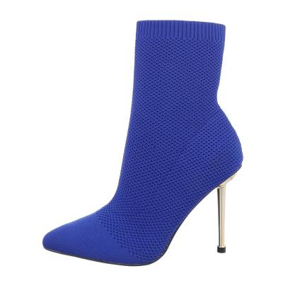 High-Heel Stiefeletten für Damen in Blau