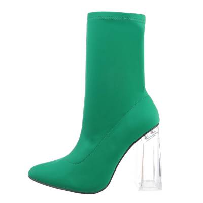High-Heel Stiefeletten für Damen in Grün