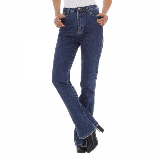 High waist jeans for women in blue
