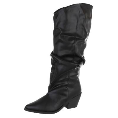 Western- & Bikerstiefel für Damen in Schwarz