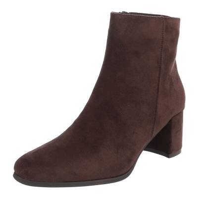 Klassische Stiefeletten für Damen in Braun
