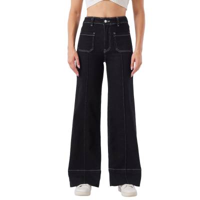 Relaxed Fit Jeans für Damen in Schwarz