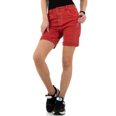 Jeansshorts für Damen in Rot