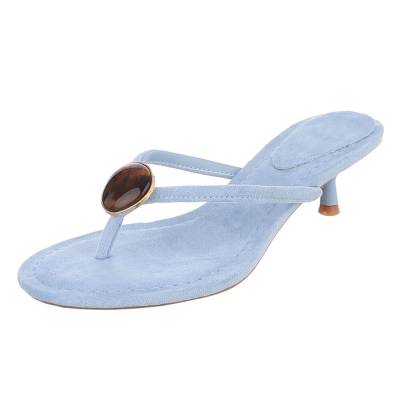 Zehentrenner für Damen in Hellblau