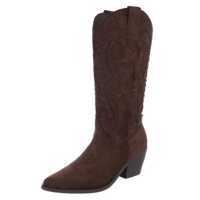 Western- & Bikerstiefel für Damen in Braun