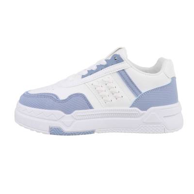 Sneakers Low für Damen in Weiß und Blau