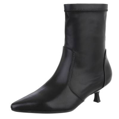 Klassische Stiefeletten für Damen in Schwarz