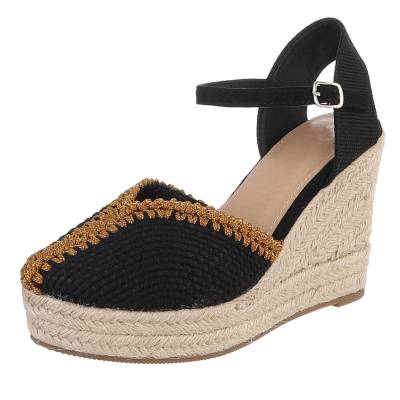 Plateaupumps für Damen in Schwarz