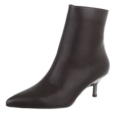 Classic ankle boots for women in brown
