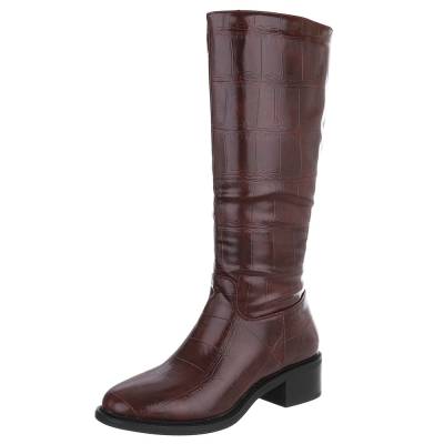 Klassische Stiefel für Damen in Weinrot