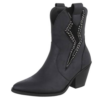 Western- & Bikerboots für Damen in Schwarz