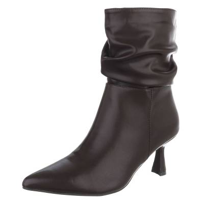 Klassische Stiefeletten für Damen in Braun