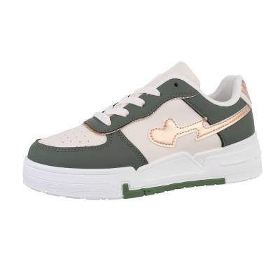 Sneakers Low für Damen in Weiß und Grün