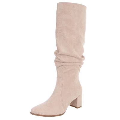 Classic boots for women in beige