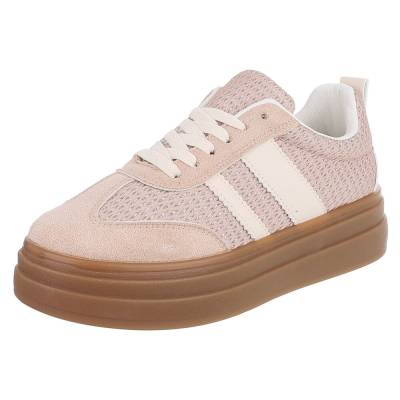 Low-top sneakers for women in light-brown
