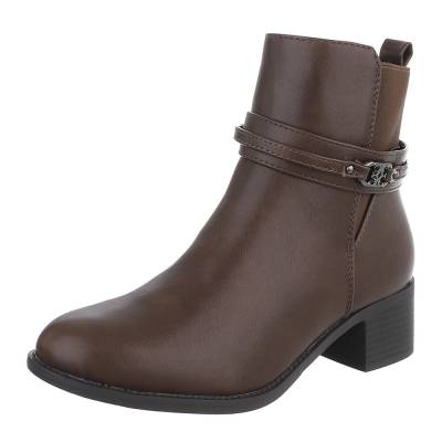 Klassische Stiefeletten für Damen in Braun