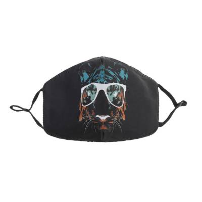 Verstellbare Gesichtsmaske Mundschutz Maske Schwarz