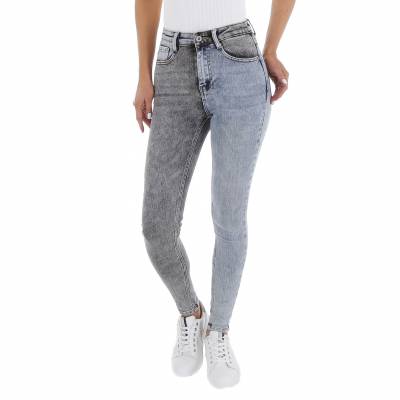 Skinny Jeans für Damen in Grau und Blau