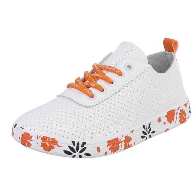 Sneakers Low für Damen in Weiß und Orange