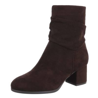 Klassische Stiefeletten für Damen in Dunkelbraun