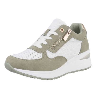 Sneakers Low für Damen in Weiß und Grün