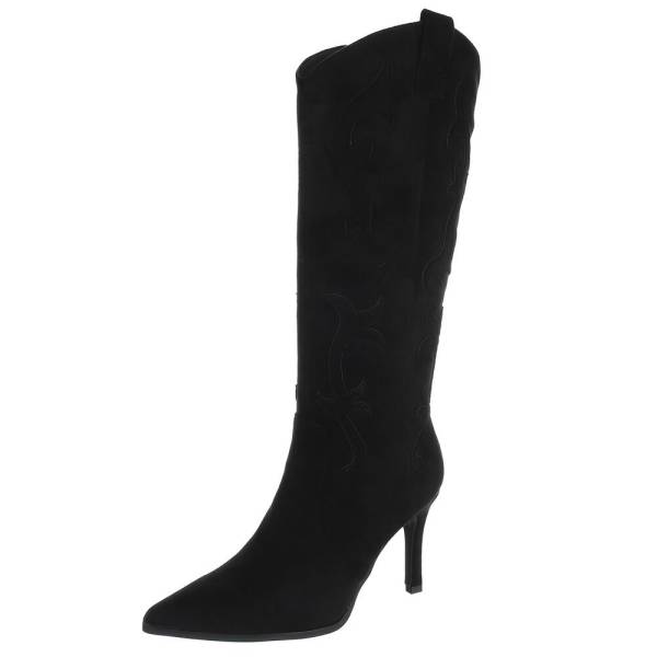 High-Heel Stiefel für Damen in Schwarz