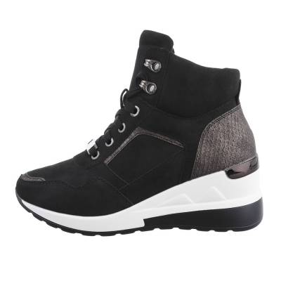 Sneakers High für Damen in Schwarz und Weiß