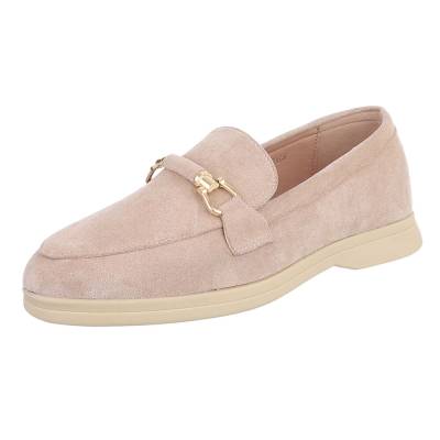 Loafers for women in beige