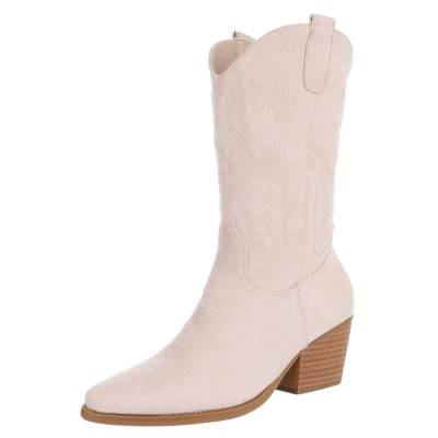 Western- & Bikerstiefel für Damen in Beige