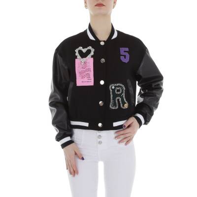 Athletic jacket for women in black