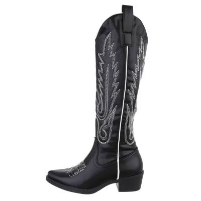 Cowboy & biker boots for women in black